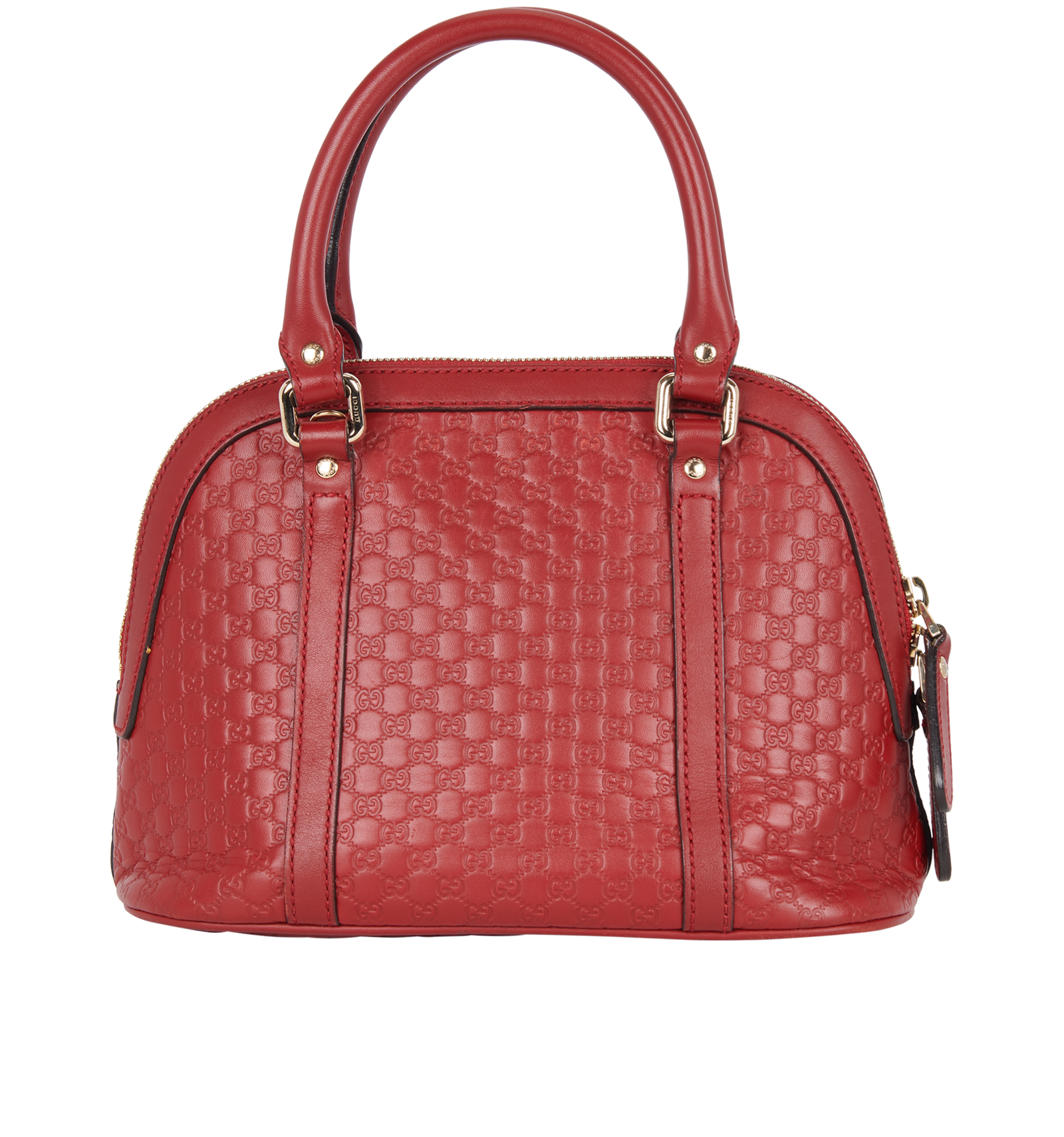 Microguccissima Dome Bag, &pound;450, Handbags, Red, Leather, Back view